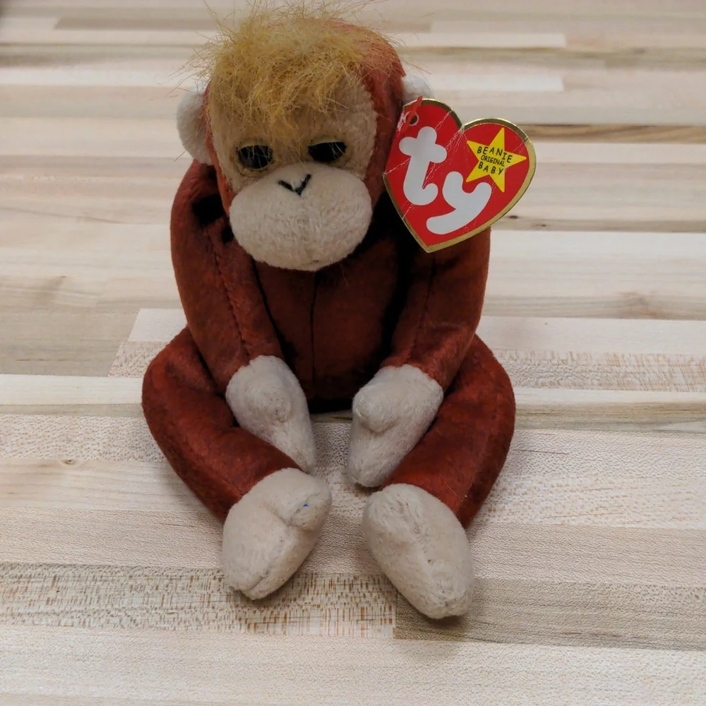 Ty Beanie Baby Schweetheart the Orangutan 1999 Retired Plush Monkey NWT